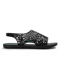 Sandały damskie Ipanema 26679 SHAPE. Czarne sandały Ipanema, bez wzorów, z materiału, eleganckie, bez obcasa, na płaskiej podeszwie, bez zapięcia. Za 89.00 zł.