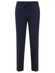 Olsen Spodnie w kolorze granatowym rozmiar: 44. Niebieskie spodnie materiałowe Olsen, na co dzień, bez wzorów, z materiału. Za 148.26 zł.