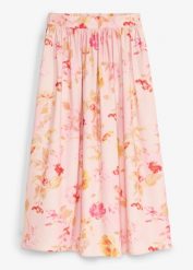 Spódnica maxi z przewiewnej krepy. Czerwone spódnice bonprix, bez wzorów, eleganckie, maxi. Za 149.99 zł.