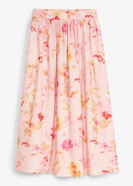 Spódnica maxi z przewiewnej krepy. Czerwone spódnice bonprix, bez wzorów, eleganckie, maxi. Za 149.99 zł.