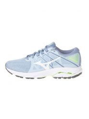 Mizuno Buty "Wave Equate 6" w kolorze błękitnym do biegania rozmiar: 40,5. Niebieskie obuwie sportowe Mizuno, bez zapięcia, do biegania. Za 264.15 zł.