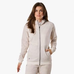 Bluza treningowa damska Swedemount Training Logo Zip Hood II szybkoschnąca. Brązowe bluzy SWEDEMOUNT, bez wzorów, bez kaptura. Za 224.99 zł.