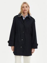 Tommy Hilfiger Parka Essential WW0WW43742 Granatowy Regular Fit. Niebieskie parki TOMMY HILFIGER, z bawełny, bez kaptura. Za 629.99 zł.