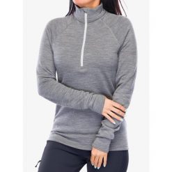 Bluza termoaktywna damska Houdini Desoli Thermal Half Zip. Szare bluzy Houdini, na zimę, l, bez wzorów, bez kaptura. Za 718.99 zł.