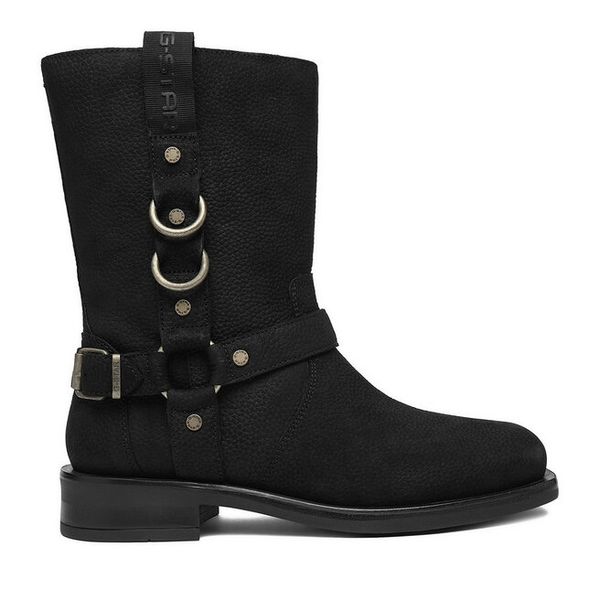 Botki G-Star Raw. Czarne botki G-Star Raw, bez wzorów, bez obcasa, na płaskiej podeszwie, bez zapięcia. Za 529.99 zł.