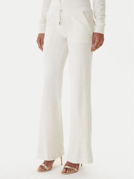 Juicy Couture Spodnie dresowe Layla JCSEBJ001G Beżowy Regular Fit. Brązowe spodnie dresowe Juicy Couture, l, bez wzorów, z dresówki. Za 349.99 zł.