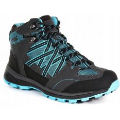 Damskie buty trekkingowe Samaris Mid RWF539. Niebieskie trekkingi Regatta, z gumy, trekkingowe. Za 271.00 zł.