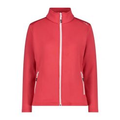 Damska rozciągliwa polarowa bluza z zamkiem CMP. Czerwone bluzy CMP, s, bez wzorów, z dzianiny, bez kaptura. Za 302.00 zł.
