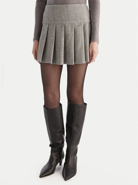 MAX&Co. Spódnica mini Canto 2526106064200 Szary Regular Fit. Szare spódnice MAX&Co., bez wzorów, z syntetyku, mini. Za 479.99 zł.