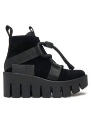 United Nude Trzewiki Grip Nomad Lo II 107650157 Czarny. Czarne botki United Nude, bez wzorów, ze skóry, bez obcasa, na koturnie, bez zapięcia. Za 1,399.00 zł.