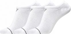 Cr7 CR7 footies bamboo 3 pack - stopki bambusowe białe. Białe skarpety CR7 CRISTIANO RONALDO, bez wzorów, z elastanu. Za 82.40 zł.