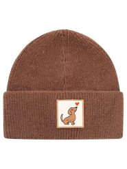Zwillingsherz Czapka "Dachshund" w kolorze jasnobrązowym rozmiar: onesize. Brązowe czapki Zwillingsherz, bez wzorów, z materiału. Za 139.95 zł.