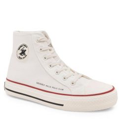 Trampki Beverly Hills Polo Club. Białe trampki Beverly Hills Polo Club, bez wzorów, bez zapięcia. Za 129.99 zł.