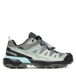 Trekkingi Salomon. Szare trekkingi Salomon, z gore-texu, trekkingowe. Za 639.99 zł.