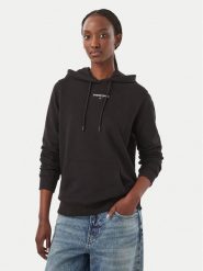Tommy Jeans Bluza Classic Logo DW0DW23537 Czarny Regular Fit. Czarne bluzy Tommy Jeans, xl, bez wzorów, z bawełny, bez kaptura. Za 369.99 zł.