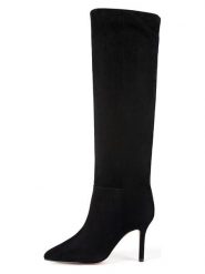 Loft37 Skórzane kozaki w kolorze czarnym rozmiar: 38. Czarne kozaki loft37, na zimę, bez obcasa, na szpilce, bez zapięcia. Za 948.99 zł.