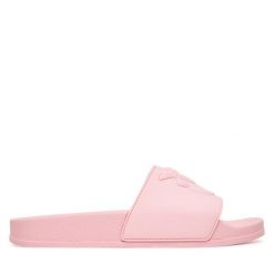Klapki PINKO. Czerwone klapki Pinko, bez wzorów, bez obcasa. Za 229.99 zł.