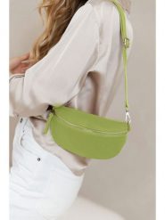 Anna Morellini Skórzana saszetka "Agnese" w kolorze zielonym - 23 x 15 x 1 cm rozmiar: onesize. Zielone torby na ramię Anna Morellini, bez wzorów, z materiału, sportowe, przez ramię, bez dodatków. Za 173.99 zł.