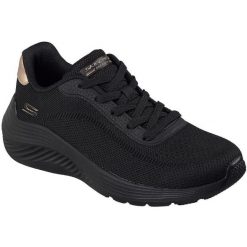Buty sportowe damskie Skechers Bobs Squad Waves current Look. Czarne obuwie sportowe Skechers, bez zapięcia, na fitness i siłownię. Za 390.00 zł.