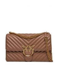 Pinko Torebka Love One Classic Dc PE 24 PLTT 100941 A0GK Brązowy. Brązowe listonoszki Pinko, bez wzorów, ze skóry, bez dodatków. Za 1,719.00 zł.