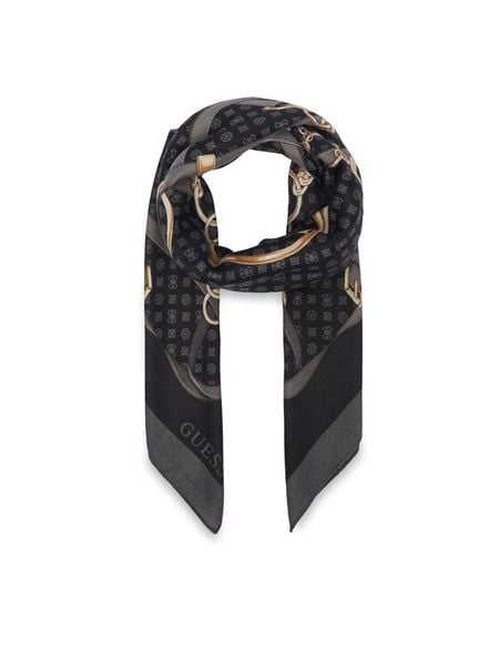 Guess Chusta AW5679 POL03 Czarny. Czarne rękawiczki Guess, z aplikacjami, z poliesteru. Za 154.99 zł.