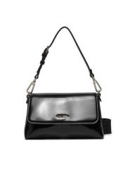Calvin Klein Torebka Ck Must Dbl Strap Mini Bag_Shiny K60K612772 Czarny. Czarne torebki klasyczne Calvin Klein, bez wzorów, ze skóry, bez dodatków. Za 259.99 zł.