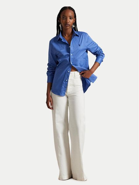 Polo Ralph Lauren Koszula 211A92177011 Niebieski Classic Fit. Niebieskie koszule Polo Ralph Lauren, l, bez wzorów, z bawełny, bez kołnierzyka, bez ramiączek. Za 649.99 zł.