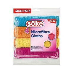 Spontex Ścierka z mikrofibry Soke 4szt 97044191 SPONTEX. Aplikatory i gąbki Spontex. Za 10.89 zł.