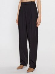 Hugo Spodnie materiałowe 50494490 Czarny Regular Fit. Czarne spodnie materiałowe Hugo, bez wzorów, z materiału. Za 879.99 zł.