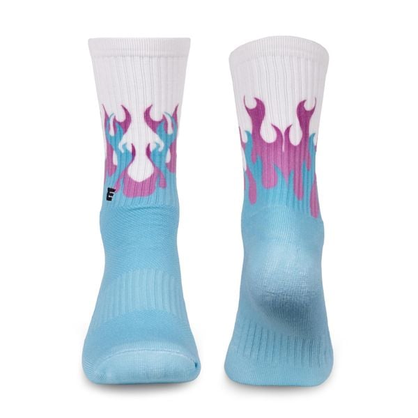 Unisexowe skarpety do cross treningu Performance Blue Fire Elitex Training. Niebieskie skarpety ELITEX TRAINING, bez wzorów, z elastanu. Za 59.00 zł.