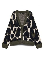 Vero Moda Kardigan w kolorze czarno-kremowo-oliwkowym rozmiar: L. Brązowe kardigany Vero Moda, l, bez wzorów, ze splotem. Za 134.95 zł.