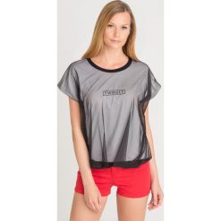 T-SHIRT Twinset U&B. Białe t-shirty Twinset U&B, l, bez wzorów, z bawełny, bez kołnierzyka, bez ramiączek. Za 257.40 zł.