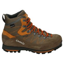 Buty trekkingowe dla dorosłych Aku Trekker Lite III Wide Gore-Tex. Brązowe trekkingi Aku, z gore-texu, wspinaczkowe. W wyprzedaży za 446.49 zł.