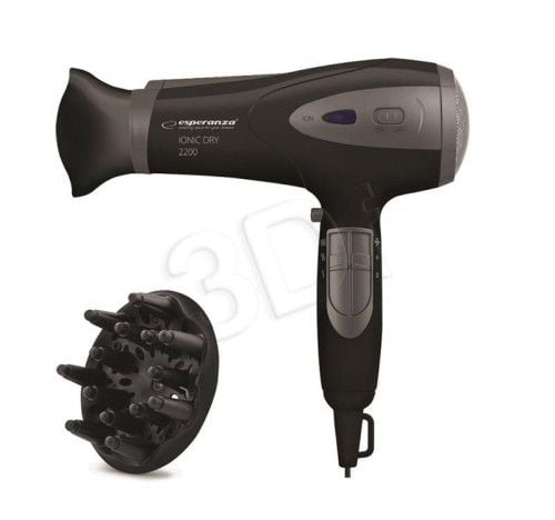 Suszarka do włosów Esperanza Ionic Viven EBH005K (2200W; kolor czarny). Suszarki do włosów Esperanza. Za 59.99 zł.