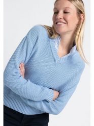 More & More Sweter w kolorze błękitnym rozmiar: 42. Niebieskie swetry More & More, bez wzorów, bez ramiączek. Za 117.73 zł.