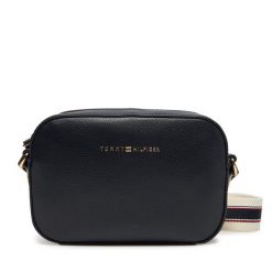 Torebka Tommy Hilfiger. Niebieskie listonoszki TOMMY HILFIGER, bez wzorów, bez dodatków. Za 389.99 zł.