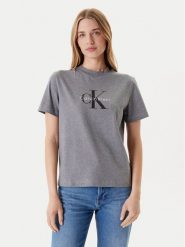 Calvin Klein Jeans T-Shirt Hero Classic LV047B865G Szary Regular Fit. Szare t-shirty Calvin Klein Jeans, s, bez wzorów, z bawełny, bez kołnierzyka, bez ramiączek. Za 219.99 zł.