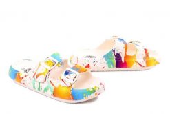Befado 159D 129 multi, klapki damskie. Klapki Befado, bez wzorów, bez obcasa. Za 59.99 zł.
