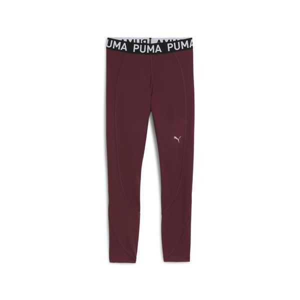 Damskie legginsy PUMA STRONG PUMA. Czerwone legginsy Puma, bez wzorów, z podwyższonym stanem, do biegania. W wyprzedaży za 180.70 zł.