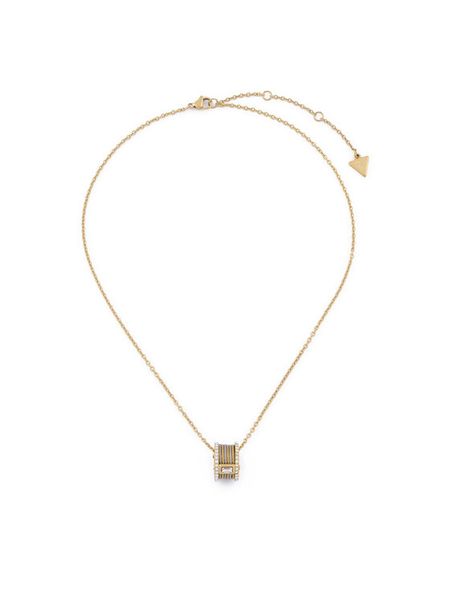 Guess Naszyjnik JUBN05 389JW Złoty. Żółte naszyjniki Guess, metalowe. Za 219.99 zł.