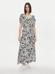 United Colors Of Benetton Sukienka letnia 4R5N5V01O Czarny Regular Fit. Czarne sukienki United Colors of Benetton, na lato, xs, bez wzorów, z wiskozy, bez kołnierzyka, bez ramiączek. Za 139.99 zł.