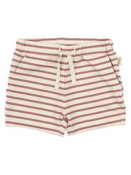 Petit Piao Szorty w kolorze kremowo-czerwonym rozmiar: 122. Brązowe szorty Petit Piao, bez wzorów, z bawełny. Za 43.99 zł.