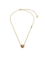 Guess Naszyjnik JUBN05 007JW Złoty. Żółte naszyjniki Guess, metalowe. Za 169.99 zł.