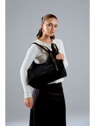 Vince Camuto Torebka "Cremona" w kolorze czarnym - 38 x 24 x 15 cm rozmiar: onesize. Czarne torby na ramię Vince Camuto, bez wzorów, z materiału, na ramię, bez dodatków. Za 113.99 zł.