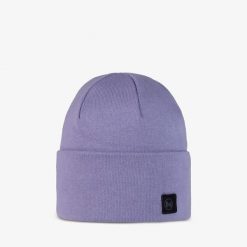 Czapka BUFF KNITTED BEANIE NIELS. Fioletowe czapki Buff, bez wzorów, z dzianiny. Za 89.99 zł.