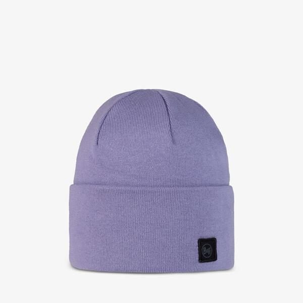 Czapka BUFF KNITTED BEANIE NIELS. Fioletowe czapki Buff, bez wzorów, z dzianiny. Za 89.99 zł.