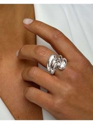 DI GIORGIO Srebrny pierścionek rozmiar: 50. Szare pierścionki DI GIORGIO, srebrne. Za 208.99 zł.