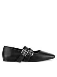Gino Rossi Baleriny ALIYA- 116930 Czarny. Czarne baleriny Gino Rossi, bez wzorów, ze skóry, bez obcasa. Za 279.99 zł.
