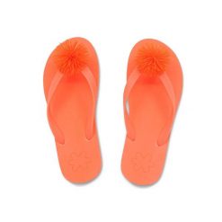 Japonki basenowe damskie Flip Flop Originals Fluffy. Brązowe klapki Flip Flop, bez wzorów, bez obcasa. W wyprzedaży za 63.00 zł.