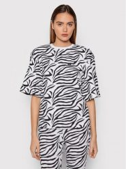 ROTATE Bluzka Fausta RT928 Biały Regular Fit. Białe bluzki ROTATE, bez wzorów, z syntetyku, bez kołnierzyka, bez ramiączek. Za 719.99 zł.